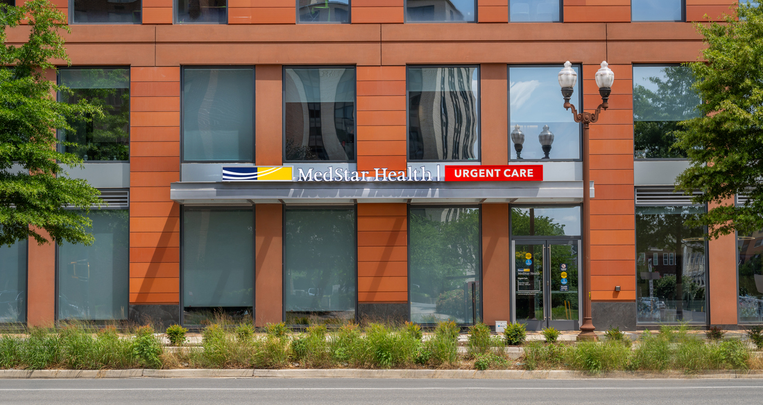 MedStar Urgent Care at Ballston is located in a storefront in an urban neighborhood.