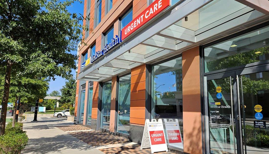 MedStar Urgent Care at Ballston is located in a storefront in an urban neighborhood.