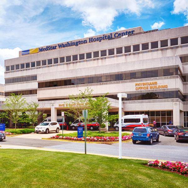 Entrance to the Physicians Office Building at MedStar Washington Hospital Center, Washington DC