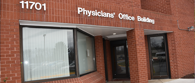 Fort Washington Medical Center is in a red brick physician's office building.