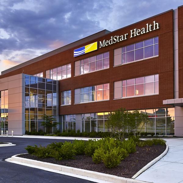 MedStar Health at Bel Air is a modern brick and glass building.