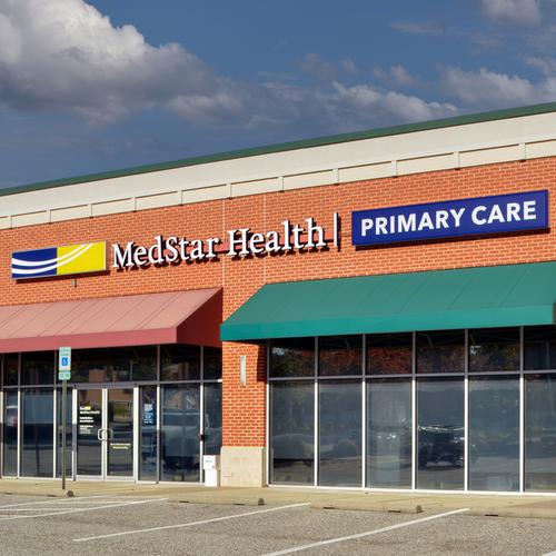 MedStar Health Primary Care at Forest Hill is located in a shopping center storefront.