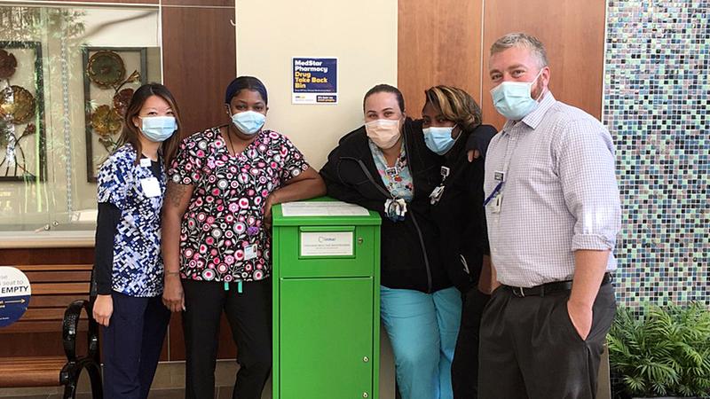 Staff from MedStar Health on drug takeback day.