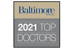 2021年巴尔的摩杂志顶级医生徽章
