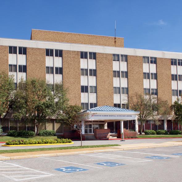 The outpatient center on the MedStar Harbor Hospital campus is a concrete medical office building.
