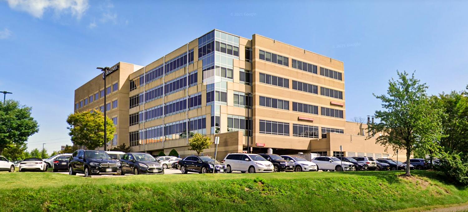 Modern brick and glass office building where MedStar Physical Therapy at Alexandria is located