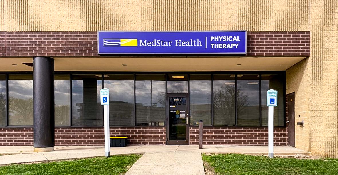 Entrance to MedStar Physical Therapy at the Bel Air, Maryland Athletic Club