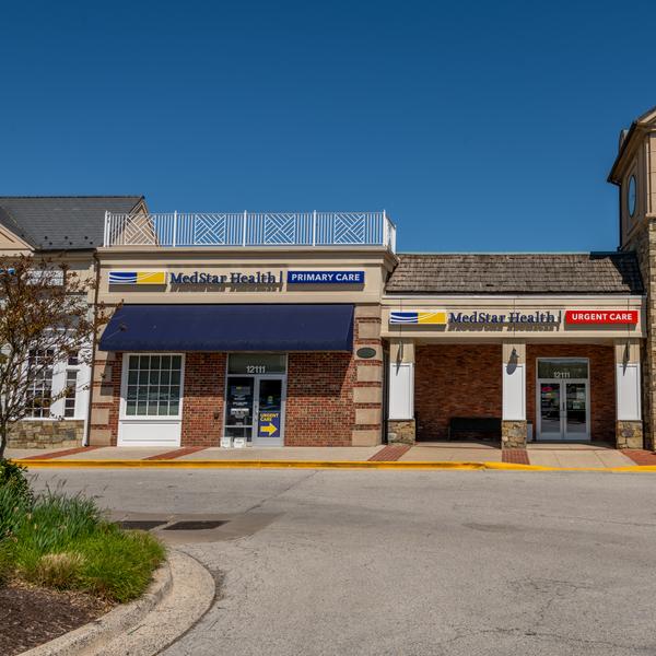 Front entrance to MedStar Health in Gaithersburg at Darnestown Road