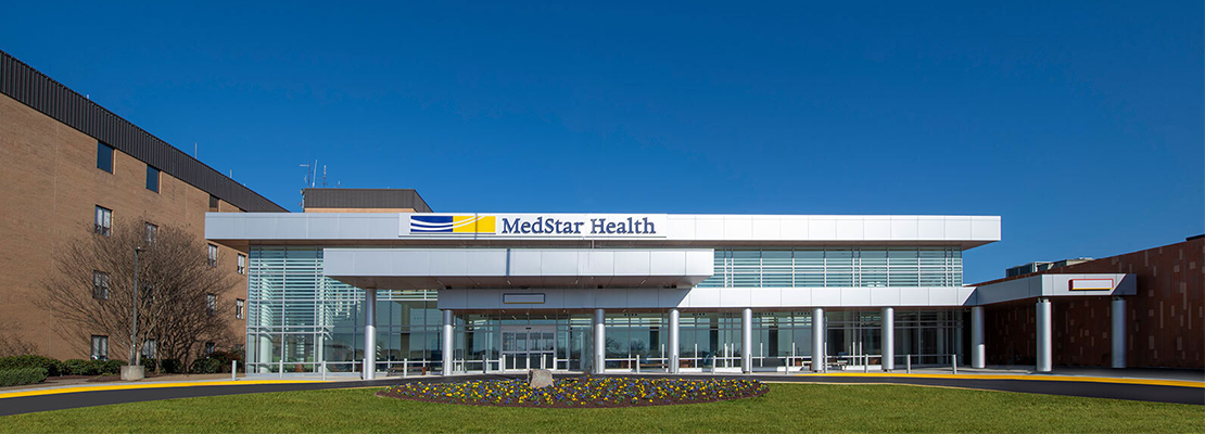 Front entrance to MedStar Southern Maryland Hospital Center