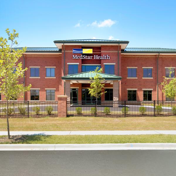 A red brick building with a green metal roof is the location for MedStar Health multispecialty medical center in Brandywine.