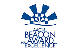 Blue and white Critical Care Units 3G/3H Receive Silver Beacon Award for Excellence_MWHC