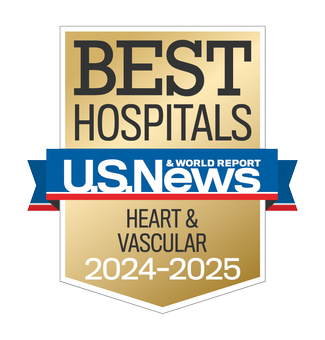2024-2025 US News and World Report Best Hospitals Award Badge