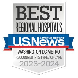 2023-24 MGUH - Best Regional Hospitals, Washington DC Metro recognized in 15 types of care - US News and World Report