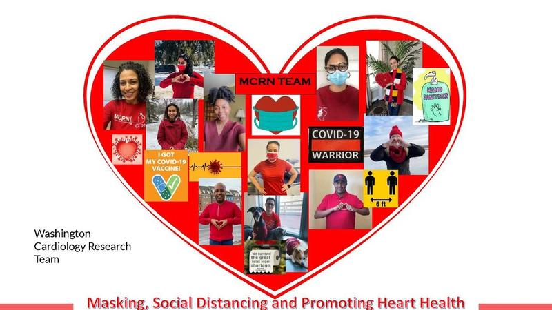 Associates at MedStar Health dressed in red for February heart health month.