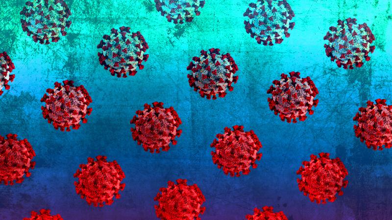 illustration of the COVID 19 virus