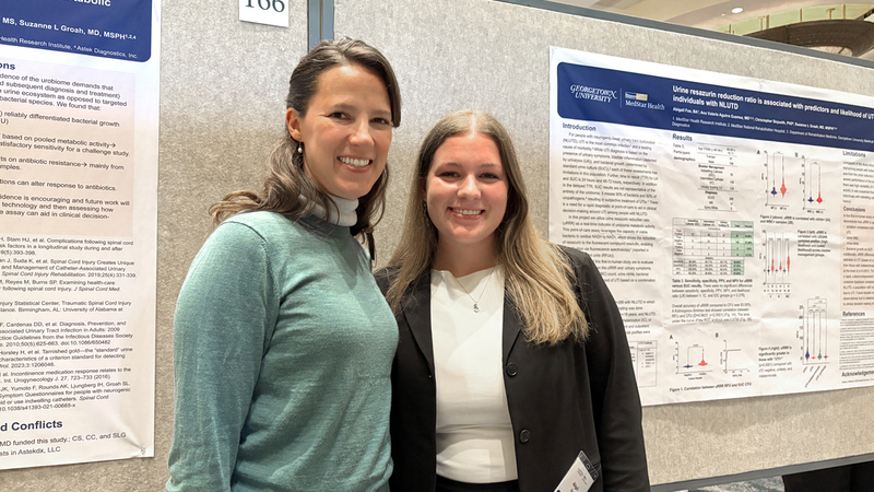 Dr. Ana Valeria Aguirre Guemez (left) and Abigail Fox, BA (right).