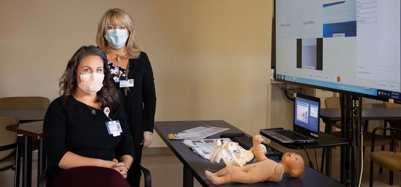 Members of the MedStar Health community health team host a virtual childbirth education class.