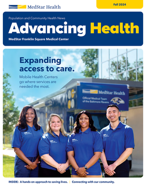 Advancing Health cover - publication from MedStar Franklin Square Medical Center