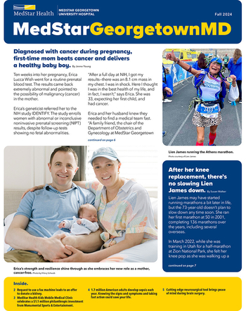 MedStar Georgetown MD newsletter cover