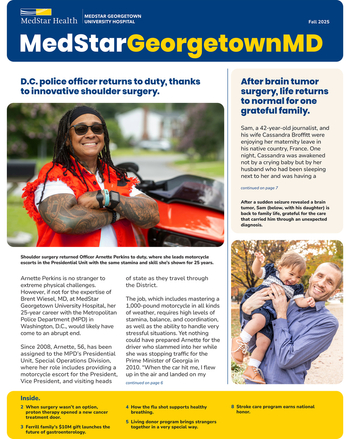 MedStar Georgetown MD newsletter cover