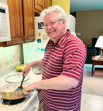 Forrest Buskirk underwent successful treatment for leukemia, including a stem cell transplant, at MedStar Health.