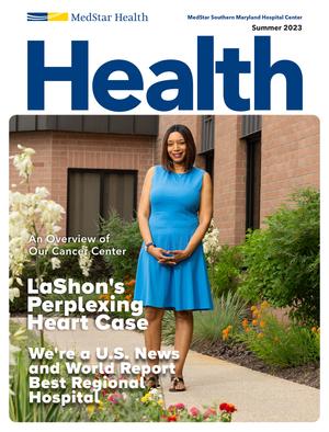 Summer 2023 front cover of HEALTH newsletter from MedStar Southern Maryland Hospital Center