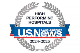 Newsweek High Performing Hospitals award badge