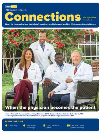 Connections Magazine cover - publication from MedStar Washington Hospital Center