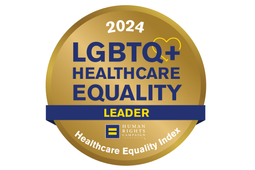 LGBTQ Healthcare Equality Leader award badge