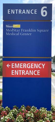 Entrance to MedStar Franklin Square Medical Center