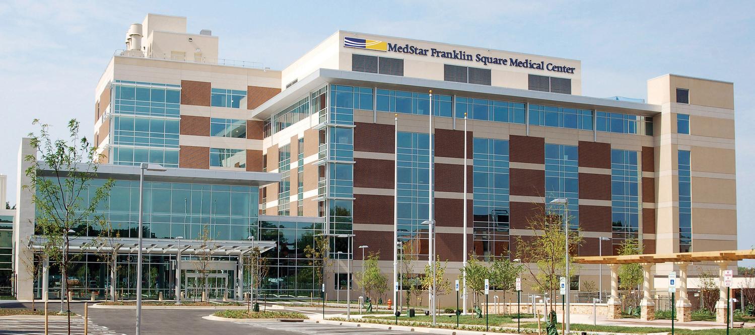 Entrance to MedStar Franklin Square Hospital building