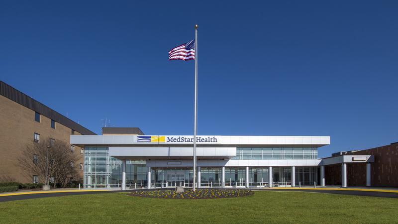Front entrance to MedStar Southern Maryland Hospital Center