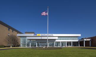 Front entrance to MedStar Southern Maryland Hospital Center