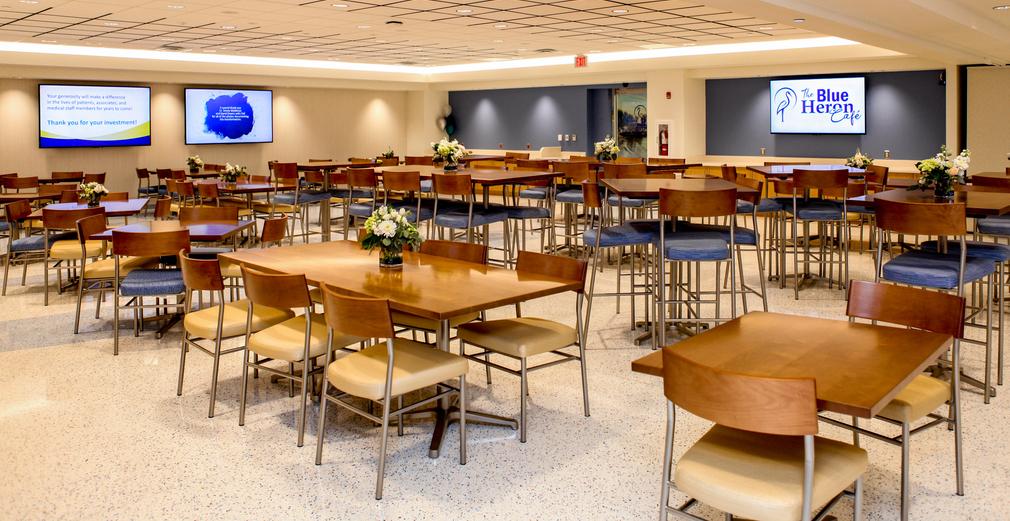 The interior of Medstar St Mary's Hospital's Blue Heron Cafe