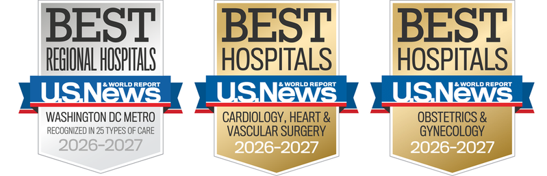 2026-2027 MedStar Washington Hospital Center US News and World Report Best Regional Hospitals Award Badge for the metro Washington DC area.
