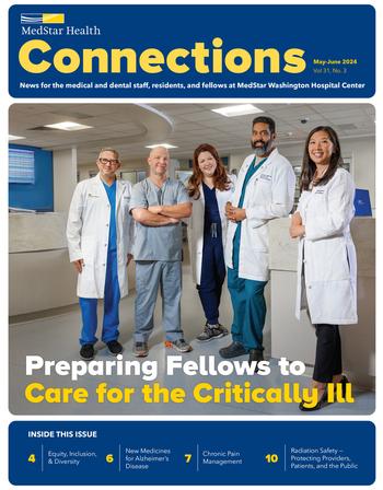 Connections Magazine cover - publication from MedStar Washington Hospital Center