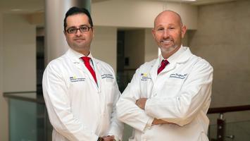 The team of providers from the MedStar Georgetown University Hospital's  liver and pancreas program pose for a group photo.