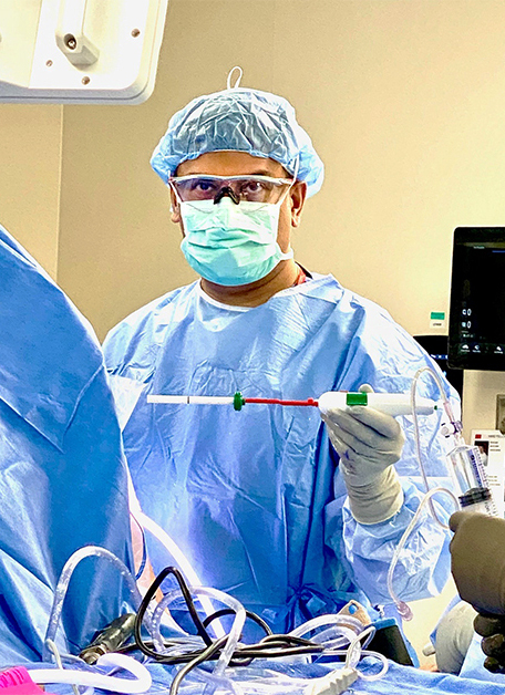 Dr. Anand Murthi during surgery at MedStar Health.