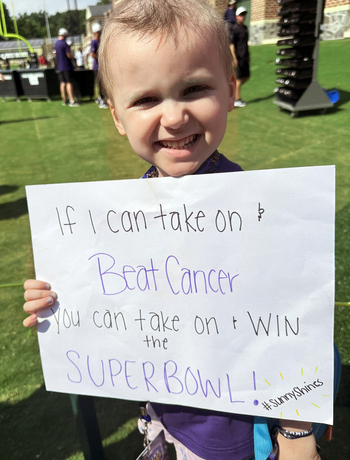 The Baltimore Ravens hosted pediatric cancer patients from MedStar Health as their special guests at training camp.