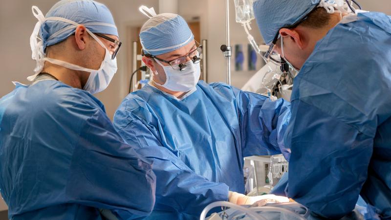 Dr Steven Abramowitz performs a procedure at MedStar Health to remove clots from existing stents. 