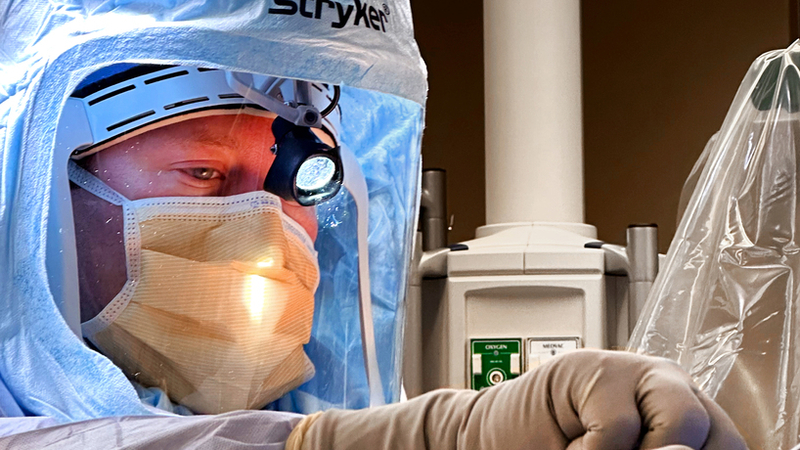 Dr. Mark Hasenauer performs surgery at MedStar Health.