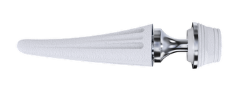 Photo of a TOUCH CMC1 prosthetic device for treating arthritis in the thumb.