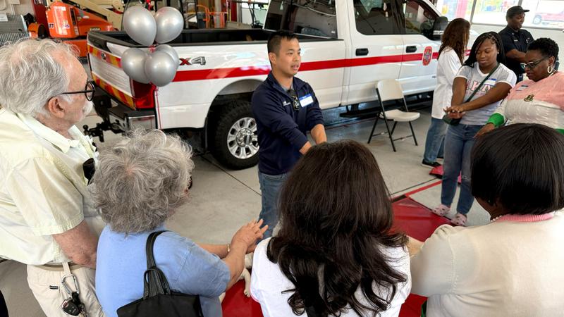 Members of Alpha Kappa Alpha sorority hosted a community CPR/AED training event.