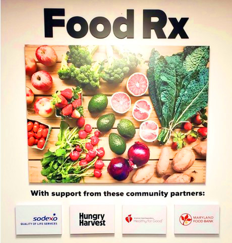 Food RX Poster showing fresh fruit and vegetables.