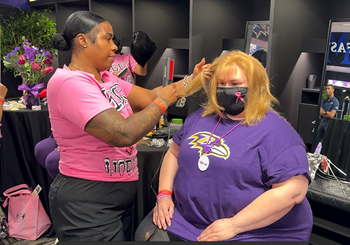 The Baltimore Ravens hosted cancer survivors for a special appreciation event at M&T Bank Stadium.