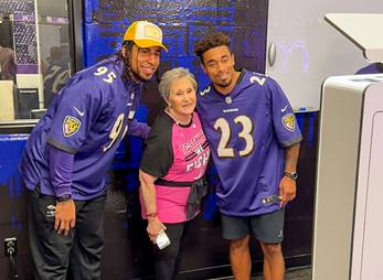 The Baltimore Ravens hosted cancer survivors for a special appreciation event at M&T Bank Stadium.