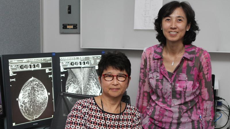 Dr Anna Choi and Dr Gina Kim-Ahn in a radiology lab at MedStar Health.