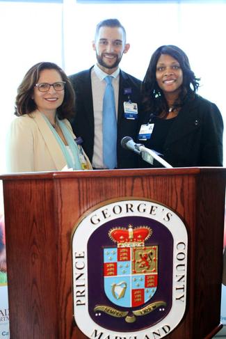 Dr Nahid Mazarei, Corey Legler and Dominique Stuckney