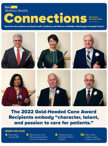 Connections Magazine cover - publication from MedStar Washington Hospital Center