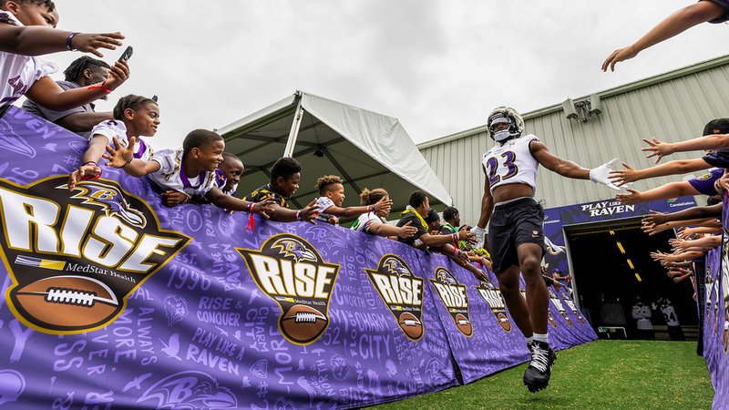 The Ravens RISE partnership program with MedStar Health provides resources to youth athletes.